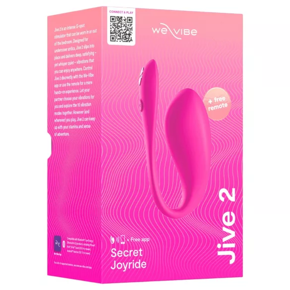 We-Vibe Jive 2 - valkājams, ar tālvadību vadāms G-punkta vibrators (rozā)