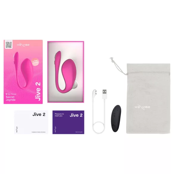 We-Vibe Jive 2 - valkājams, ar tālvadību vadāms G-punkta vibrators (rozā)