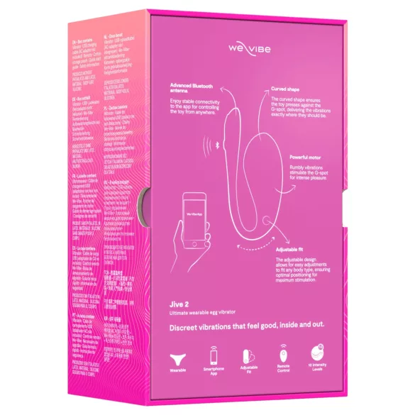 We-Vibe Jive 2 - valkājams, ar tālvadību vadāms G-punkta vibrators (rozā)