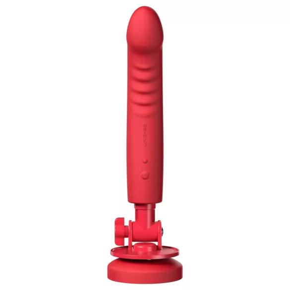 LOVENSE Mission 2 - gudrais vibrators ar piesūcekni (sarkans)
