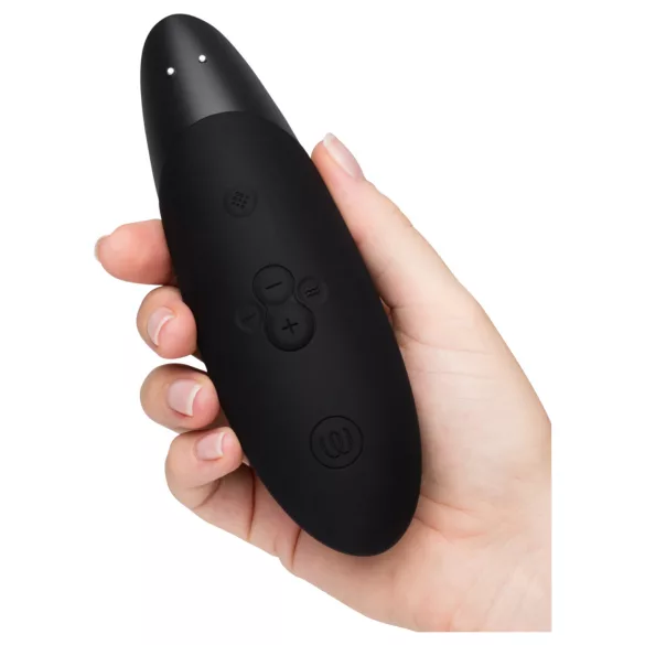 Womanizer Enhance 2in1 gaisa viļņu klitora stimulators un vibrators (melns)