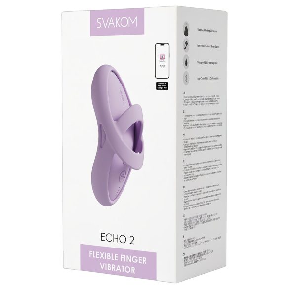 Svakom Echo 2 - pirkstu vibrators rozā