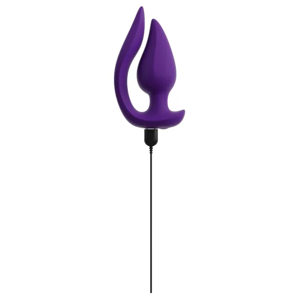 Smile - 2in1 anālais vibrators un klitora stimulators violets