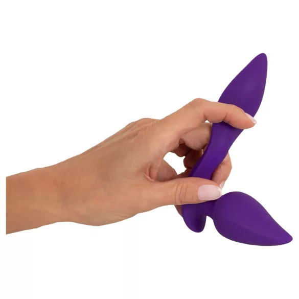 Smile - 2in1 anālais vibrators un klitora stimulators violets