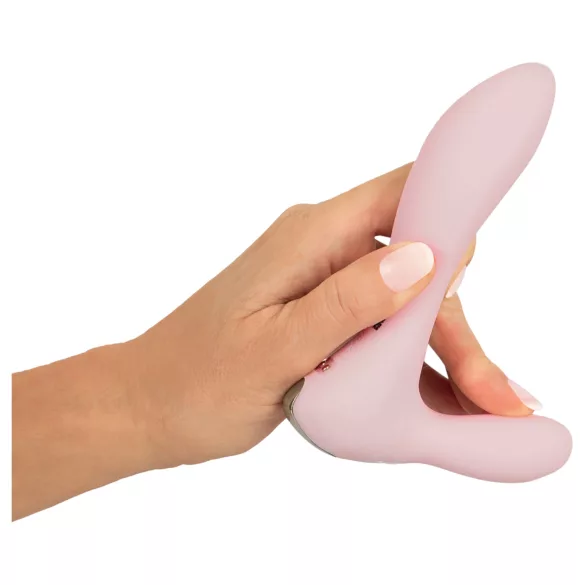 Beau Coeur Cerya - mini klitora vibrators ar rokturi gaiši rozā