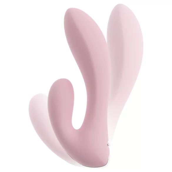 Beau Coeur Cerya - mini klitora vibrators ar rokturi gaiši rozā
