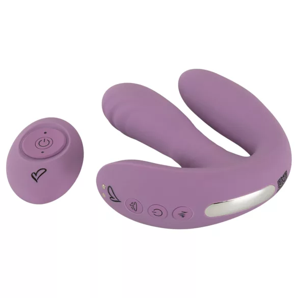 Beau Coeur Mireva - vibrators ar trīs zariem, tālvadība, violets