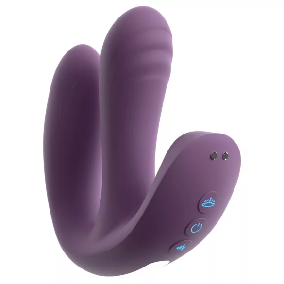 Beau Coeur Mireva - vibrators ar trīs zariem, tālvadība, violets