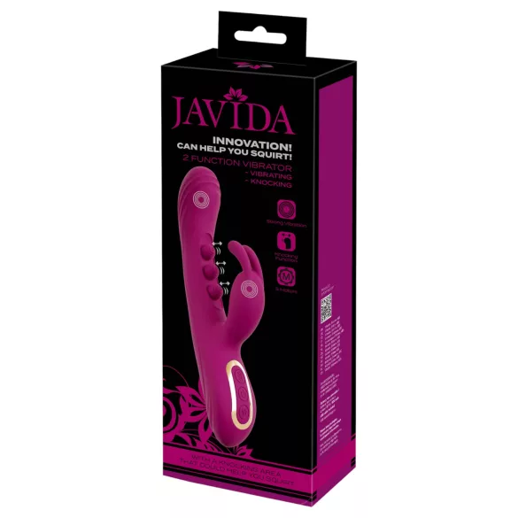 Javida - vibrators ar lodītēm un klitora stimulatoru violets