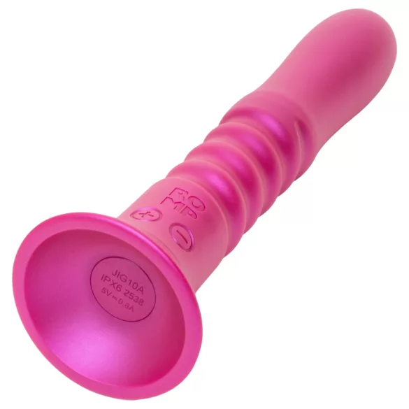 ROMP Jiggle - stūmējvibrators ar piesūcekni (rozā)