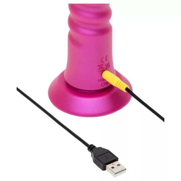 ROMP Jiggle - stūmējvibrators ar piesūcekni (rozā)