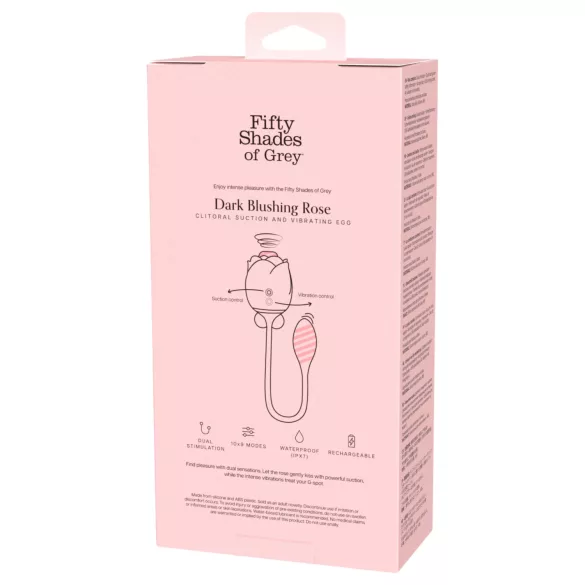 Fifty Shades of Grey - klitora stimulators un vibro olas (melns)