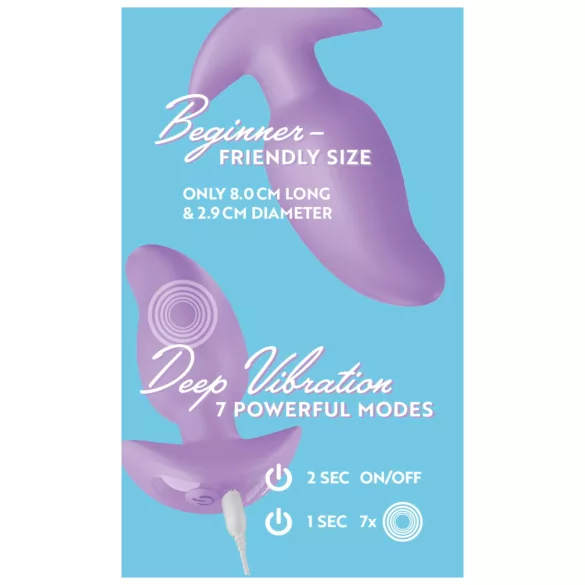 Cuties Mini - anālais vibrators maza izmēra violets
