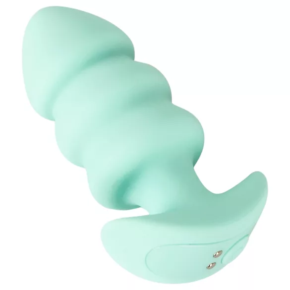 Cuties Mini - anālais vibrators ar lodītēm zaļš