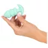 Cuties Mini - anālais vibrators ar lodītēm zaļš