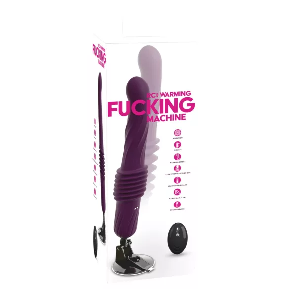 You2Toys - tālvadības sildošais stumjošais vibrators (violets)