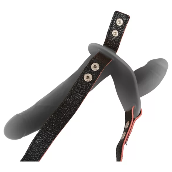 You2Toys - tālvadības dubultais uzliekamais vibrators (melns)
