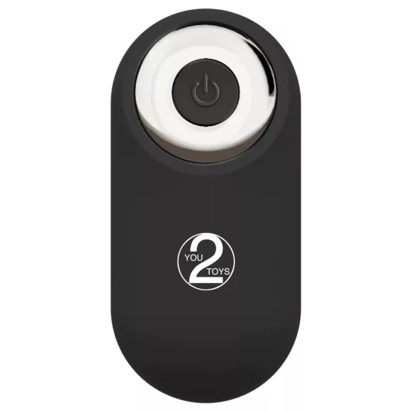 You2Toys - tālvadības dubultais uzliekamais vibrators (melns)
