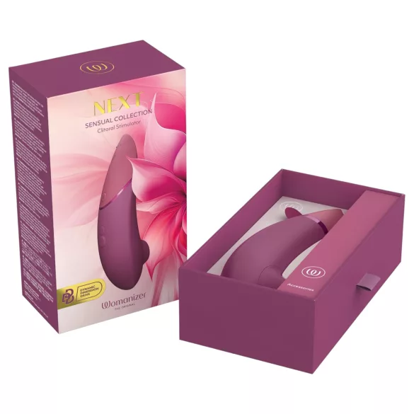 Womanizer Next - klitora stimulators ar gaisa viļņiem, uzlādējams, rozā