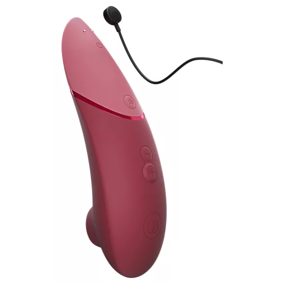 Womanizer Next - klitorālais stimulators ar gaisa viļņiem, uzlādējams, bordo