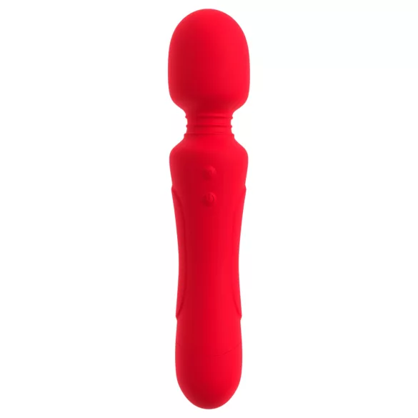 Sweet Smile - uzlādējams, ūdensizturīgs wand vibrators (sarkans)