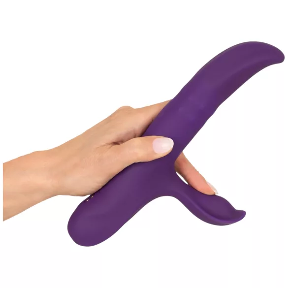 You2Toys - vibrators ar svārstīgu klitora stimulācijas atzaru un kustīgu gredzenu (violets)