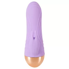   Cuties - uzlādējams, ūdensizturīgs mini vibrators ar klitora rokturi (violets)