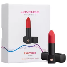   Lovense Exomoon - lūpu krāsas formas mini vibrators (melns)