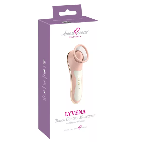 Beau Coeur Lyvena - sūcošs un pulsējošs klitora stimulators (rozā)