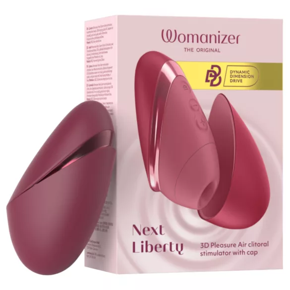 Womanizer Next Liberty - gaisa viļņu klitora stimulators (sarkans)