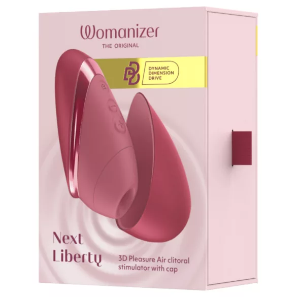 Womanizer Next Liberty - gaisa viļņu klitora stimulators (sarkans)