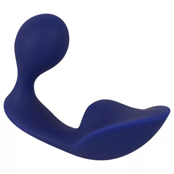 SMILE - anālais un biksīšu vibrators ar tālvadības pulti (zils)