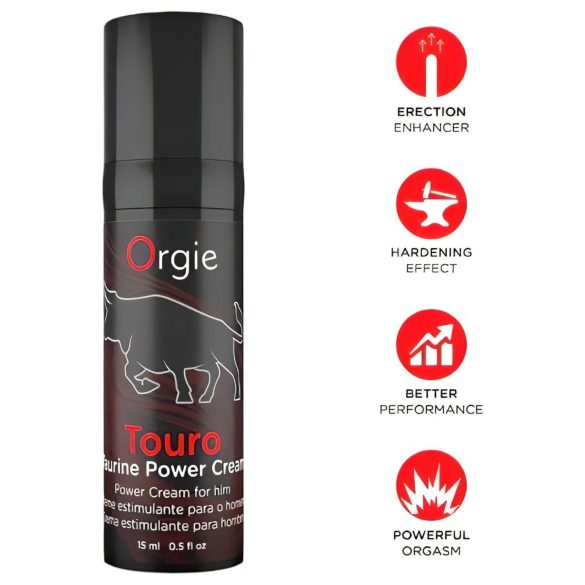 Orgie Touro Power - erekcijas krēms vīriešiem 15ml
