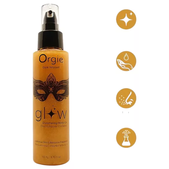 Orgie mirdzoša ķermeņa eļļa sievietēm 110ml