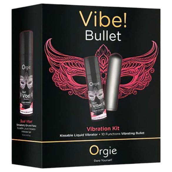 Orgie bullet vibrators komplekts pelēks