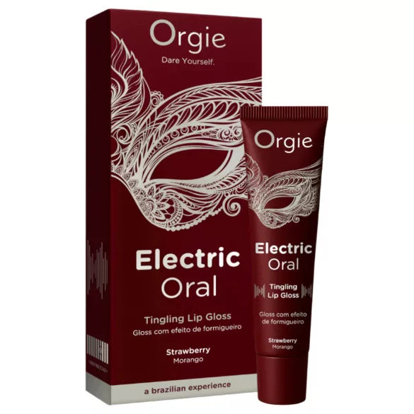 Orgie Electric Oral - tirpinošas iedarbības lūpu spīdums - zemeņu (10 ml)