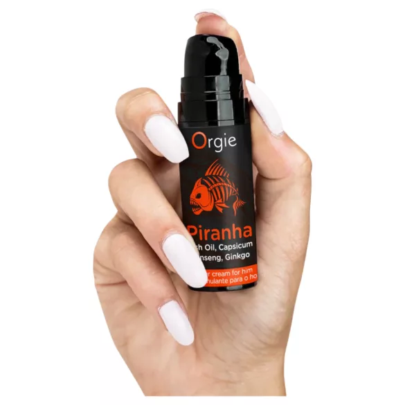 Orgie Piranha Power Cream - Stimulējošs krēms vīriešiem (15 ml)