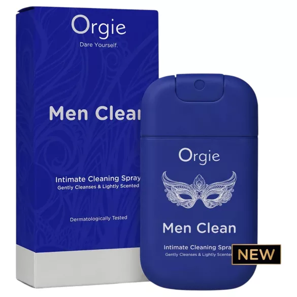 Orgie Men Clean — intīmās zonas attīrošs un atsvaidzinošs sprejs vīriešiem (30 ml)