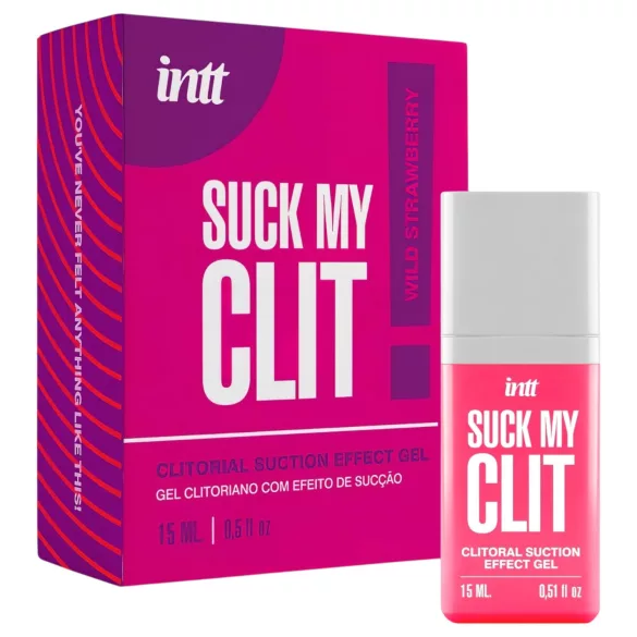 Intt Suck My Clit - klitora stimulējošais gels sievietēm - zemeņu (15 ml)
