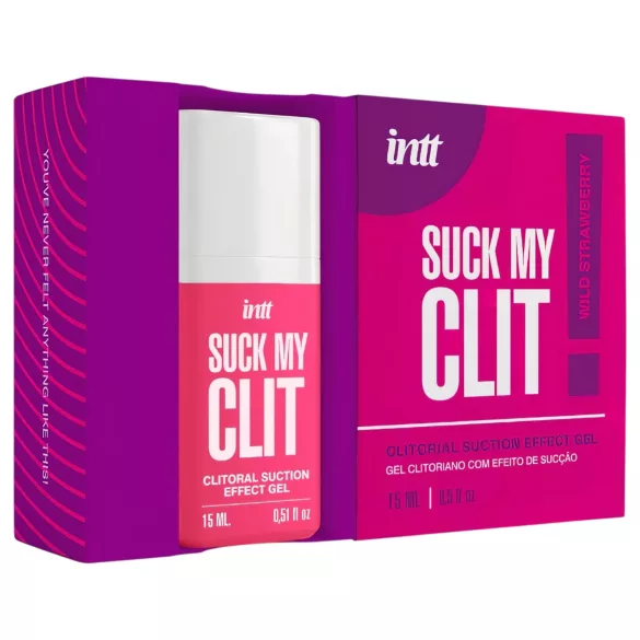 Intt Suck My Clit - klitora stimulējošais gels sievietēm - zemeņu (15 ml)