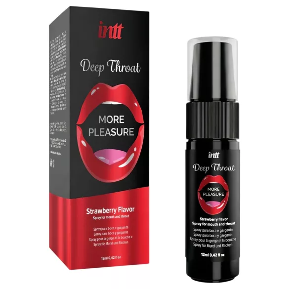 intt Deep Throat - dziļās rīkles aerosols - zemeņu (12 ml)