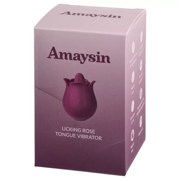 Amaysin - dubultā rozes valodas klitora vibrators (violets)