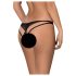 Obsessive Picantina - melnas dubultlencīšu sieviešu biksītes - L/XL