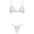 Obsessive Weddya Bride - divdaļīgs līgavas komplekts (balts) - L/XL
