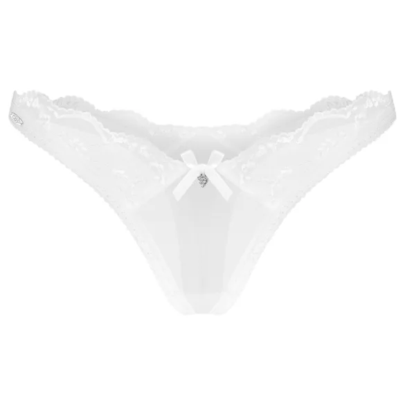Obsessive Weddya - mežģīņu stringi (balti) - L/XL