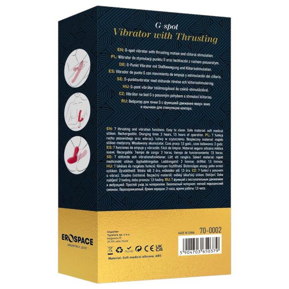 Sweet Play - 2in1 vibrators ar triecieniem un klitora stimulāciju rozā