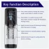 Erospace Men's Play - rotējošs, sūcošs, vibrējošs masturbators vīriešiem (melns)