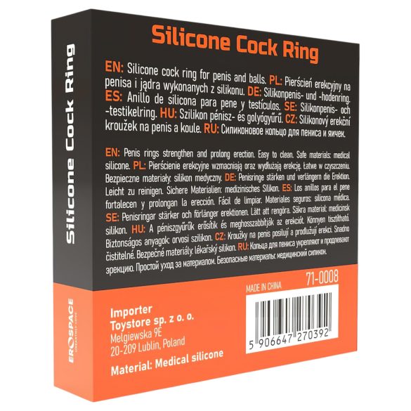 Men's Play - vīriešu dzimumlocekļa un sēklinieku gredzens melns