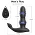 Vīriešu baudīšanai - augšup-leju prostatas vibrators (melns)