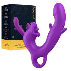   Erospace Sweet Play - ķermeņa valodas klitora stimulatora un lokāmais G-punkta vibrators (violets)